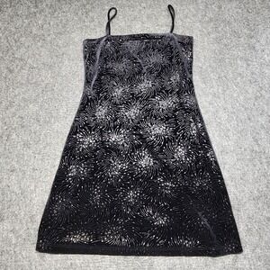 Status Collection Y2K Vintage Black Velvet Babydoll Dress Whimsigoth Medium